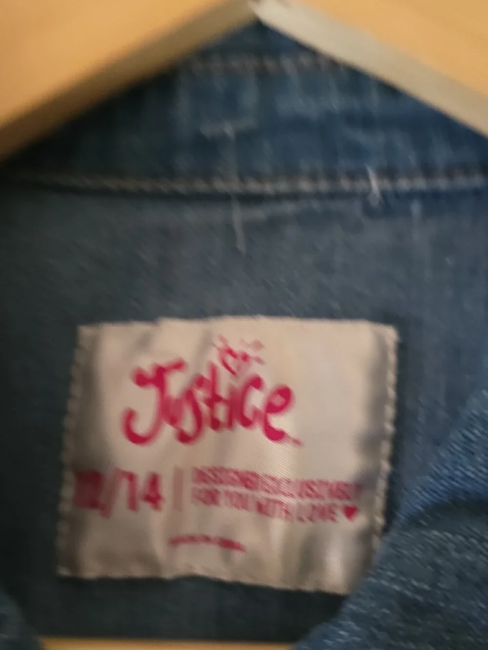 Girl,s Reimiganed Denim Vest with Pink 'COOL' Patch and Fox Appliqué